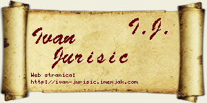 Ivan Jurišić vizit kartica